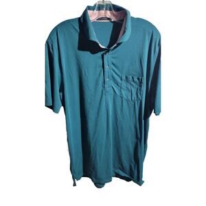 Greyson Mens Golf Polo Green Size XL